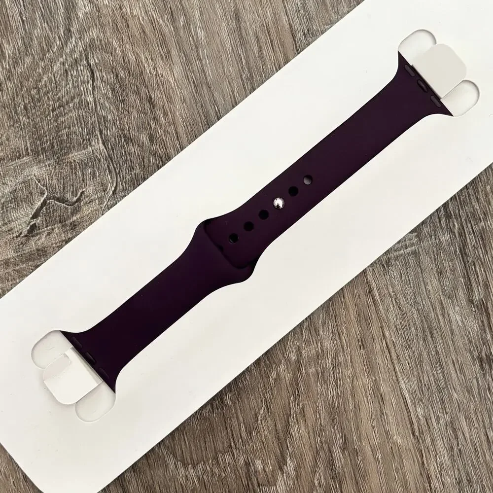 NEW Apple Watch Sports Band in Plum Purple - Size: M/L